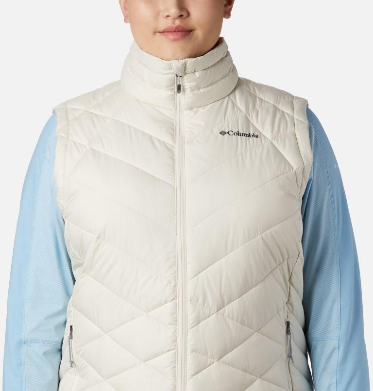 Women's Columbia Heavenly Vest Cream | Plus Size CA-B5641